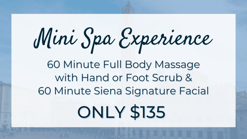 Siena Massage July 2024 Specials